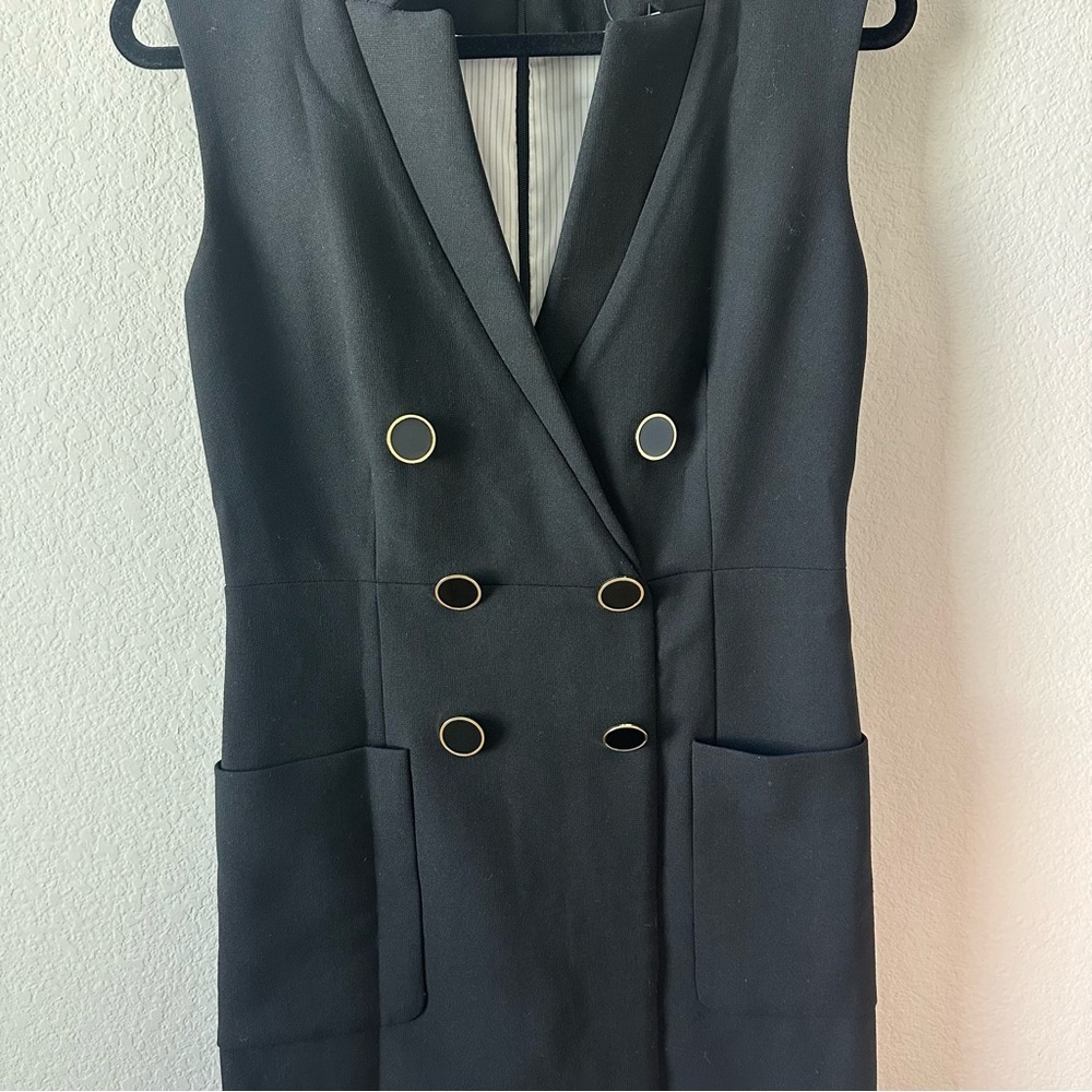 Veronica Beard Doreen Suit Black Mini Dress SZ US 4 - Picture 4 of 8